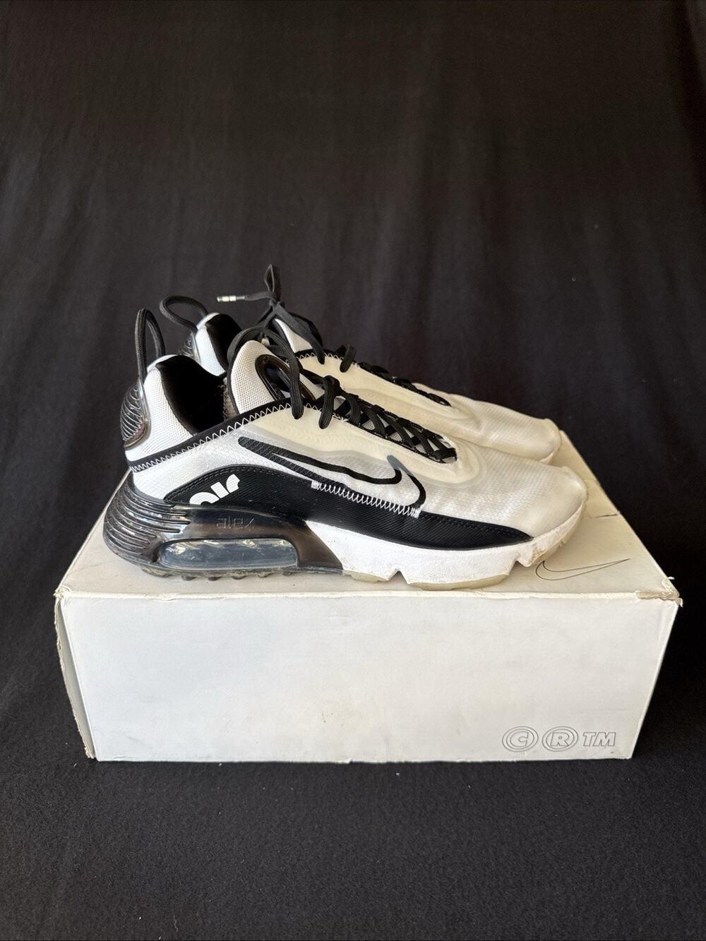 Nike Air Max 2090 Black And White With The Box Size 9